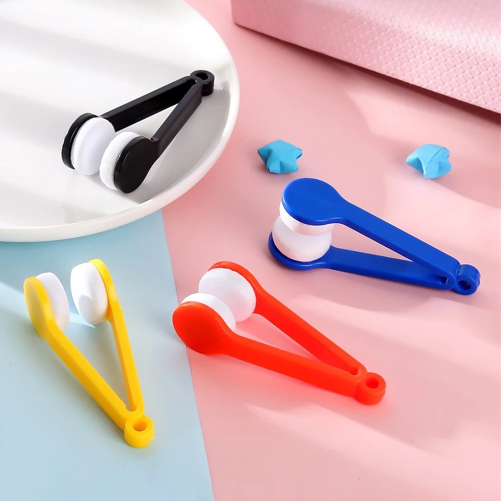 Mini Eye Glasses Lens Cleaning Brush Portable Soft Double-sided Microfiber Spectacles Sunglasses Cleaner Wipe Tools | Дом и сад