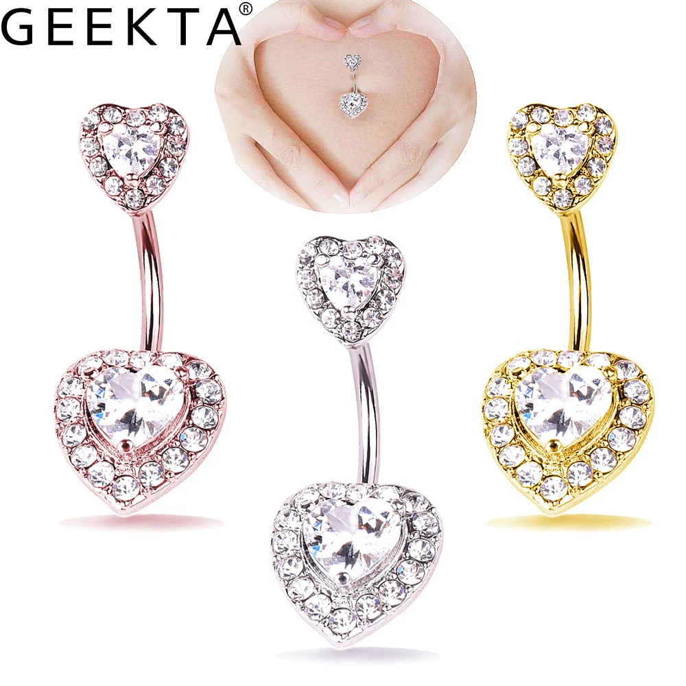 1 шт. сексуальные висячие кольца на пупок живота с кристаллами хирургическая