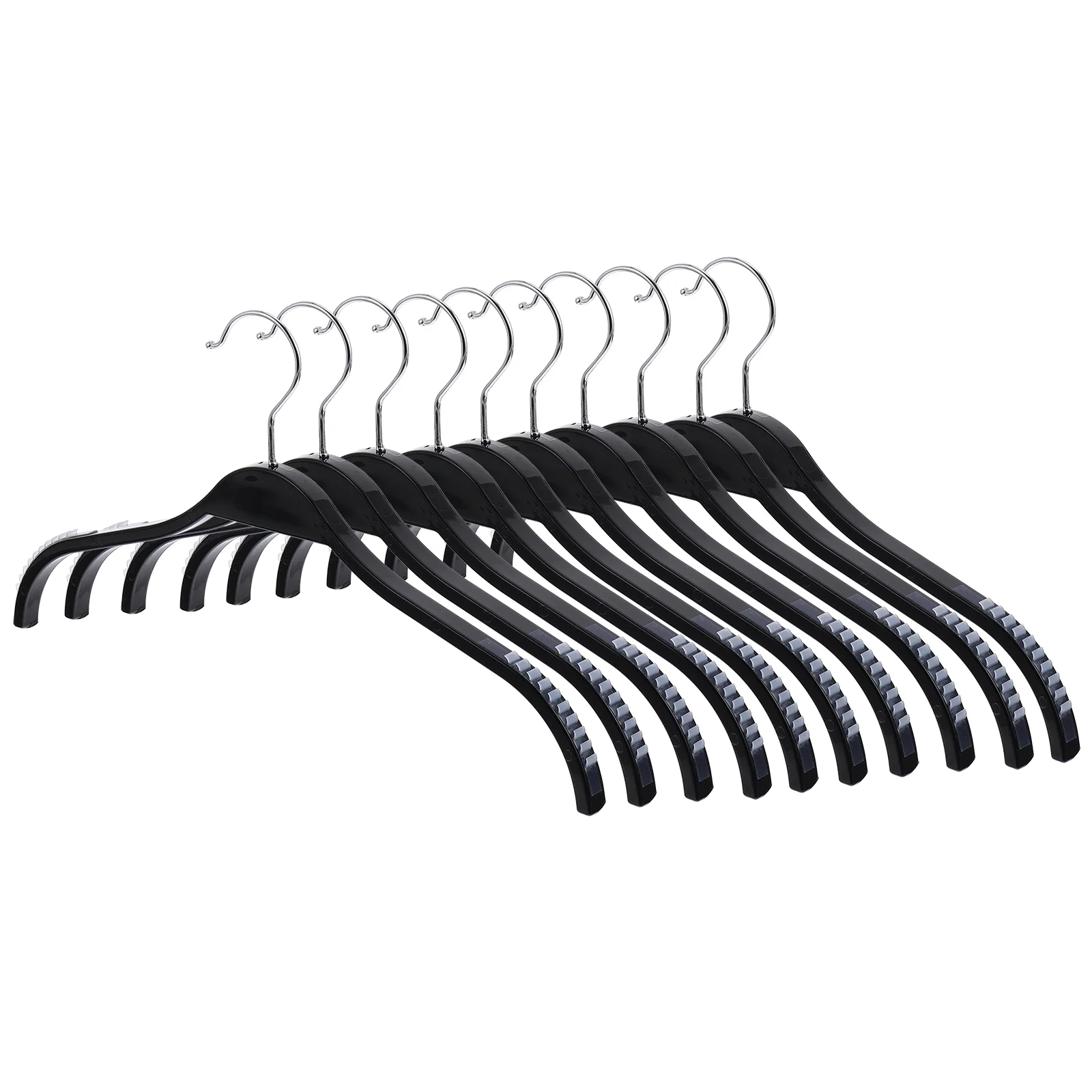 

1 Set 10 Pcs Coat Hangers Plastic Clothing Hangers Traceless Clothes Hangers