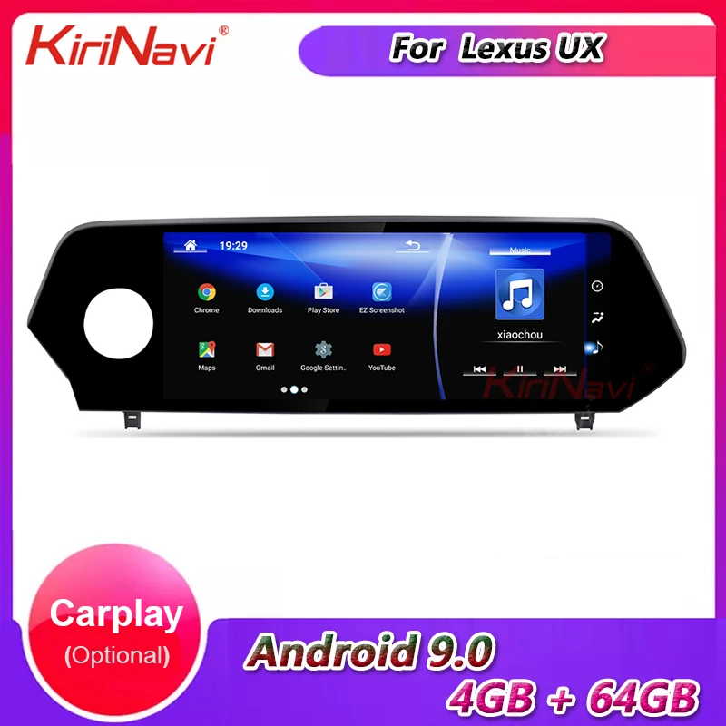 Автомобильный Радио KiriNavi 10 25 &quot1 Din Android 9 0 для Lexus UX UX200 UX250 UX260h UX360T автомобильный