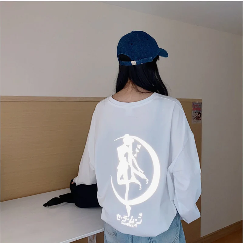 Hooded Sweatshirts Korean Fashion Oversized Hoodie Sailor Moon Women Sweetshirts Kawaii Clothes Women Pullovers Harajuku Hoodie