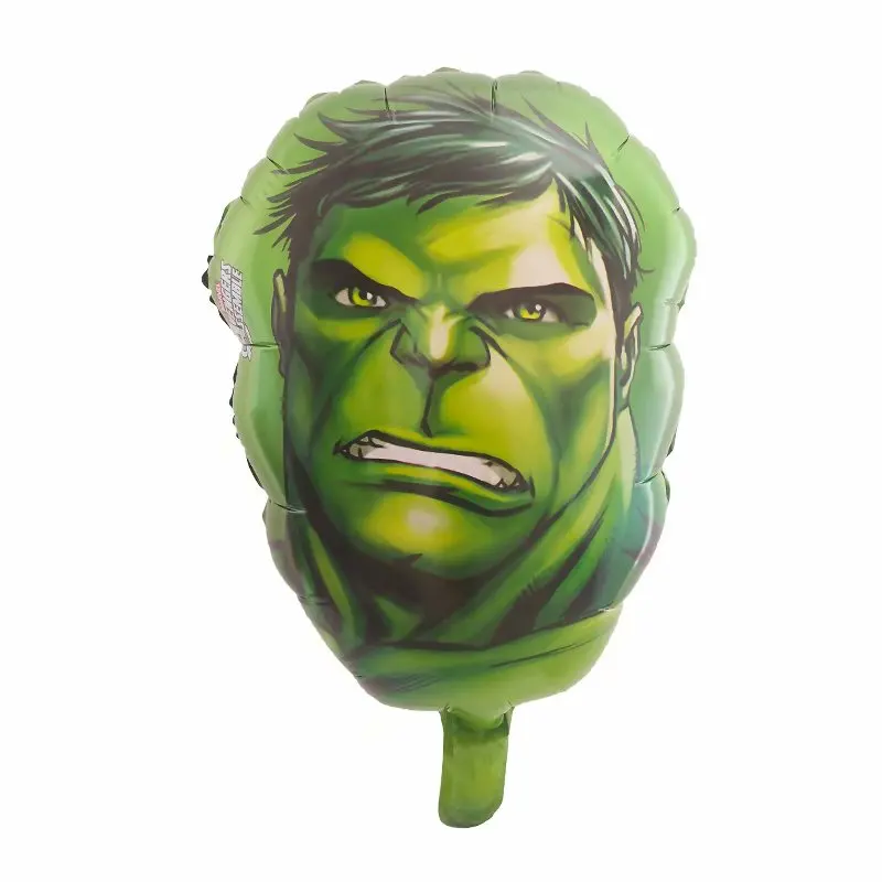 

4pcs 55*33CM Marvel Captain America Spiderman Hulk Cartoon Head Foil Balloons Baby Shower Birthday Party Decor Kids Toys Globos