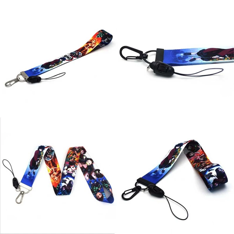 

1pcs Anime Demon Slayer cosplay Kimetsu no Yaiba Kamado Tanjirou Lanyard Hanging Keychain Toys