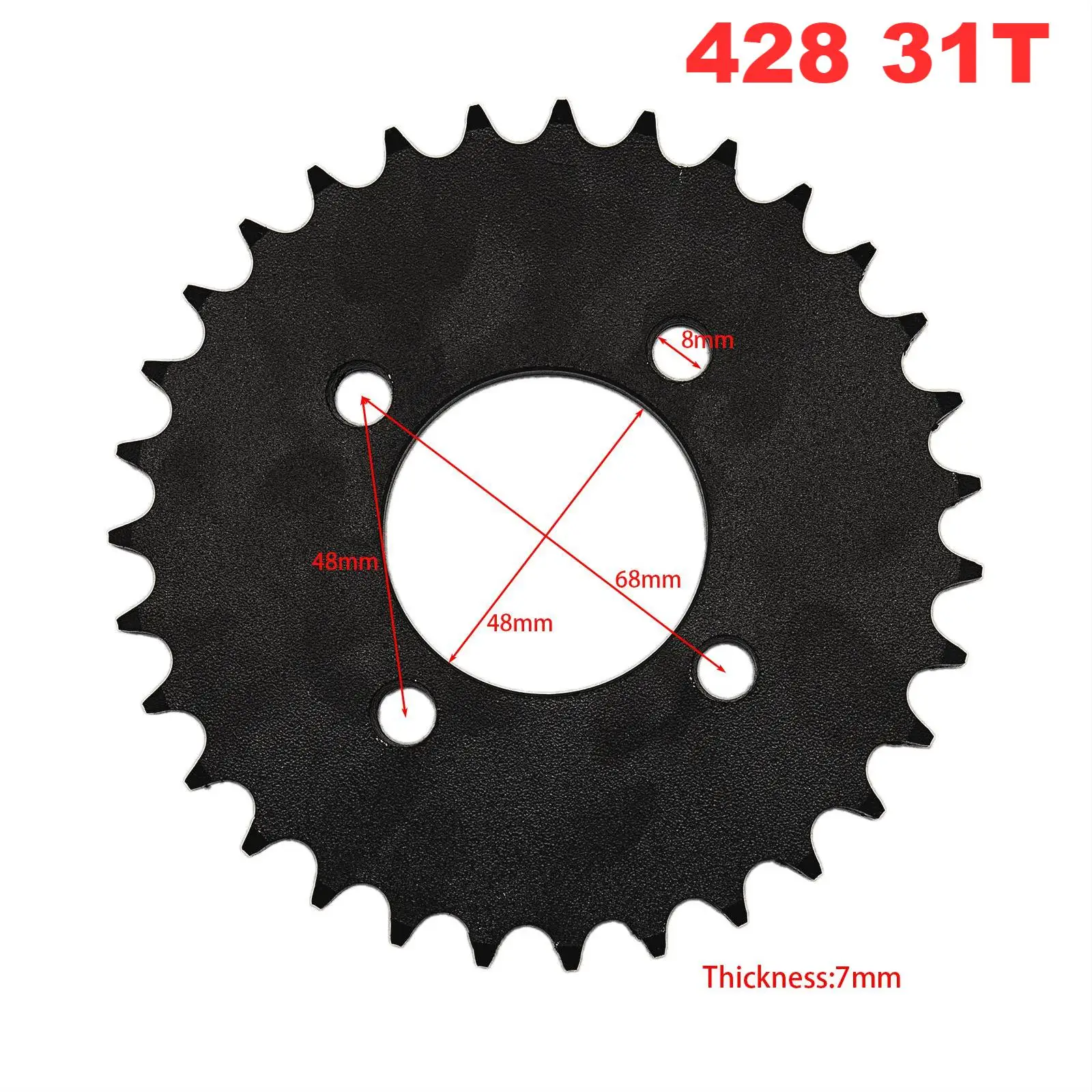 

428 31T 48mm Motorcycle Chain Chains Sprockets Rear Back Sprocket Cog For 110cc 125cc 140cc Dirt Pit Bike