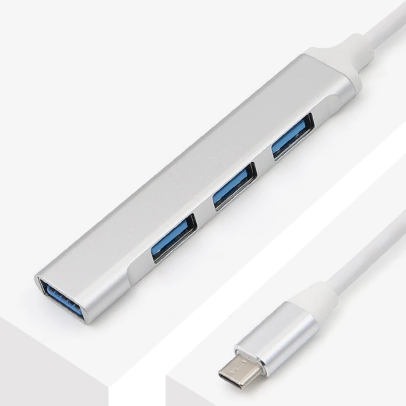 

USB C HUB Type C to 3x USB 2.0 + USB 3.0 Adapter For Laptop Mobile Phone Tablet