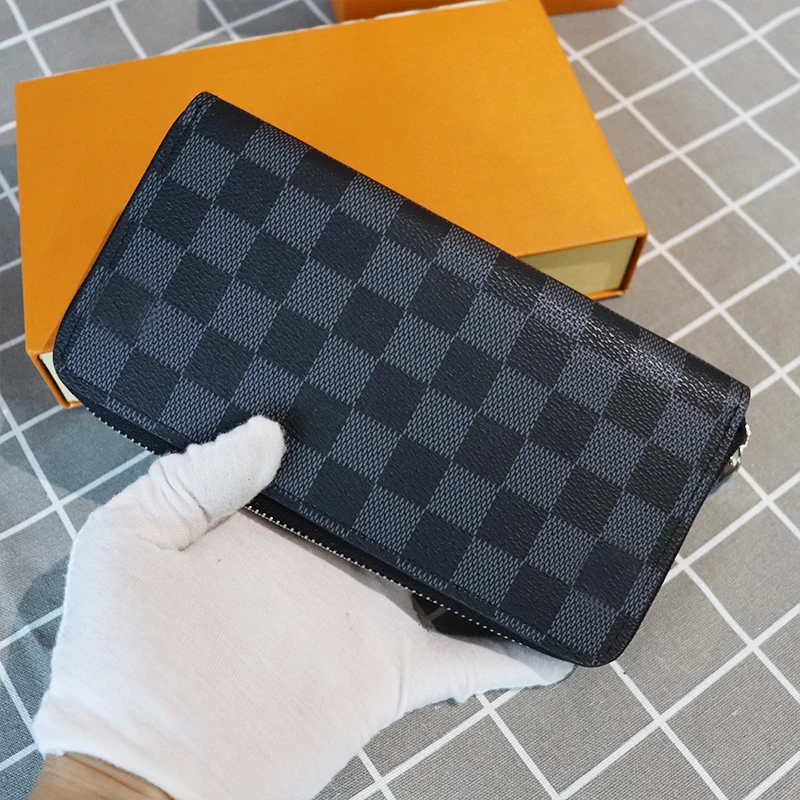 

Кошельки для женщин, кошельки и сумочки, роскошная дизайнерская длинная сумка на молнии для мужчин, подарочная коробка