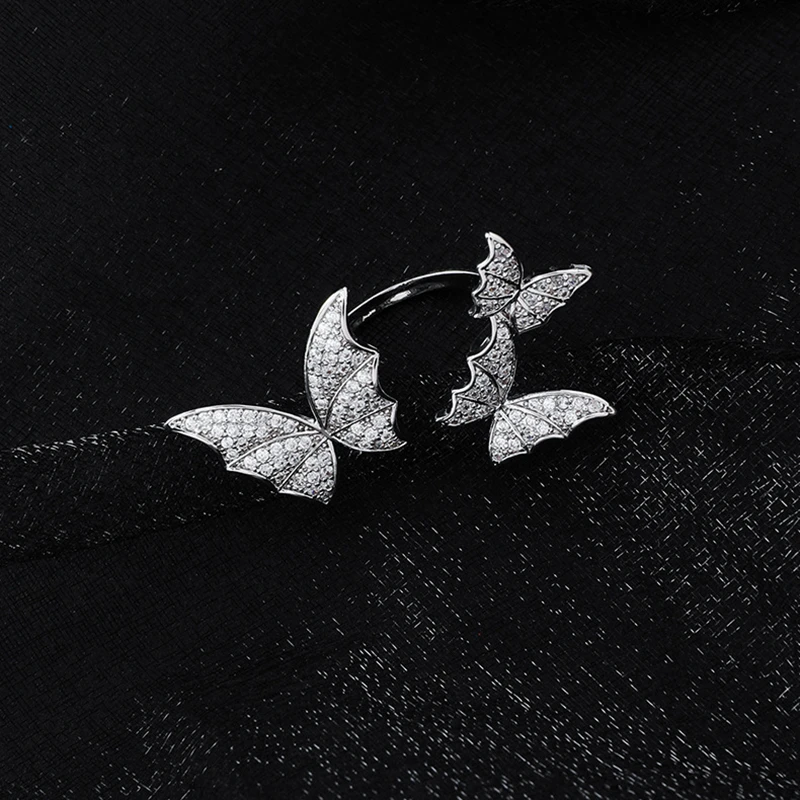 Корейские модные кольца с регулируемым размером бабочки для женщин нежные