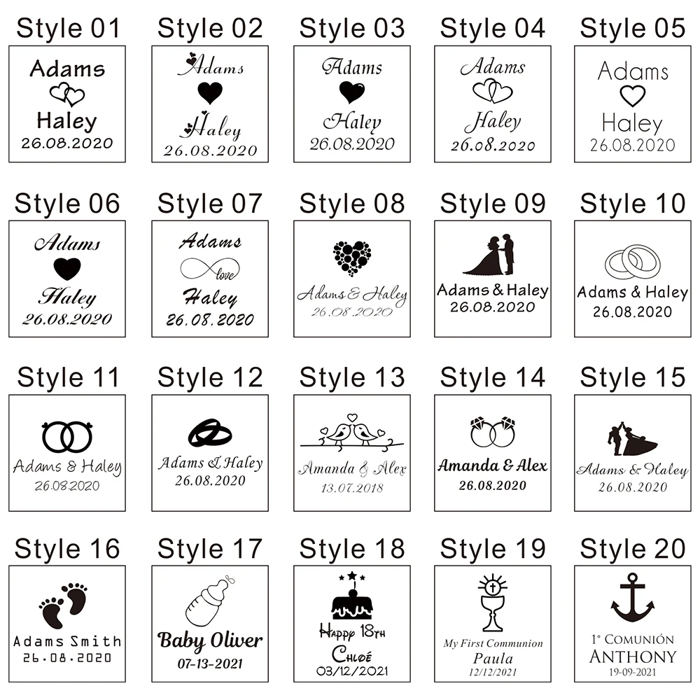 Деревянная головоломка с персонализированным гравировкой Свадебная Гостевая