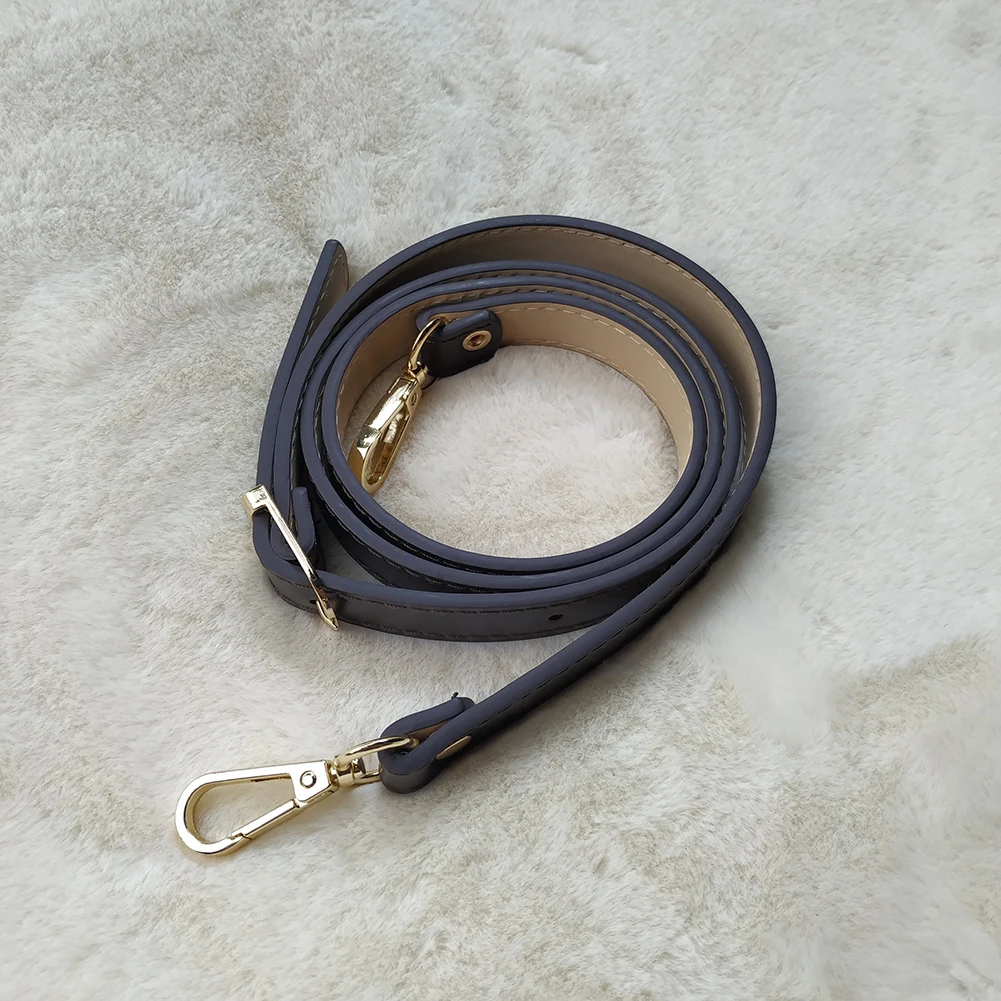 High Quality Leather Bag Strap Adjustable Chic Long Belt Detachable Handle Replacement Metal Buckle Crossbody Bag Accessories