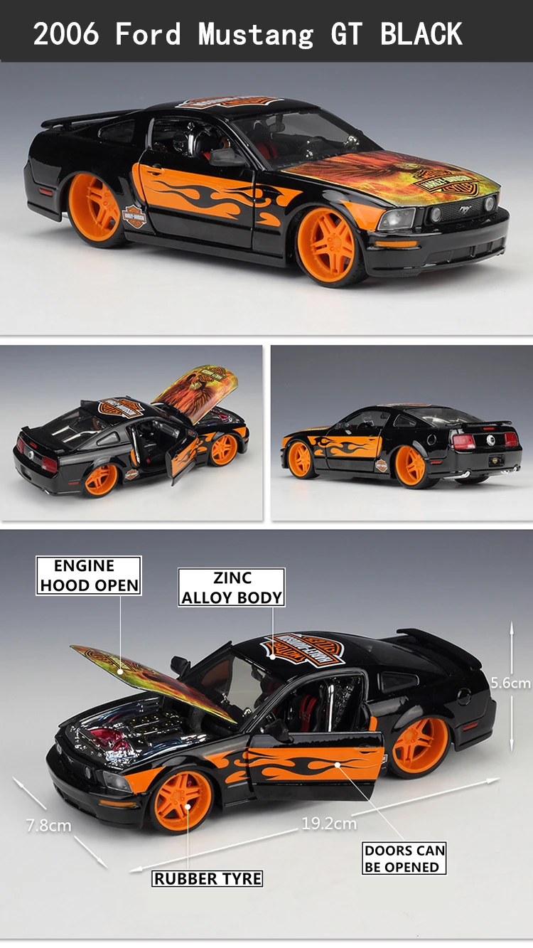Maisto 1:24 1967 Ford Mustang GT сплав модель автомобиля ремесла Коллекция украшения игрушки инструменты подарок