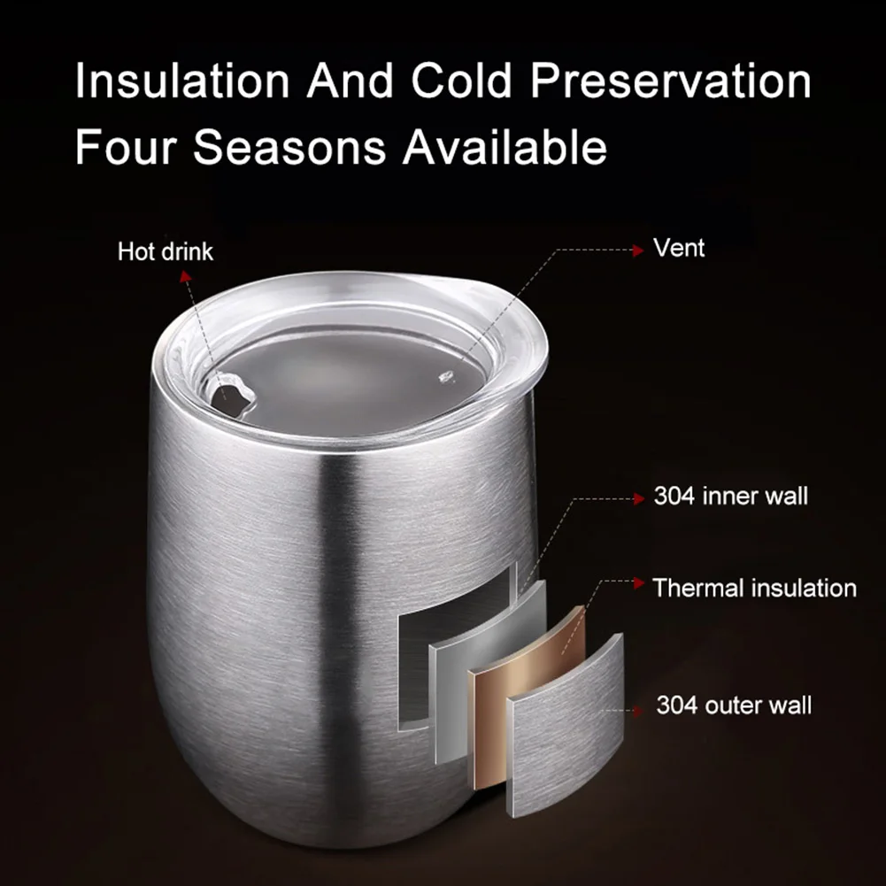 Кружка с двойными стенками из нержавеющей стали чашка для воды кофе дома и офиса