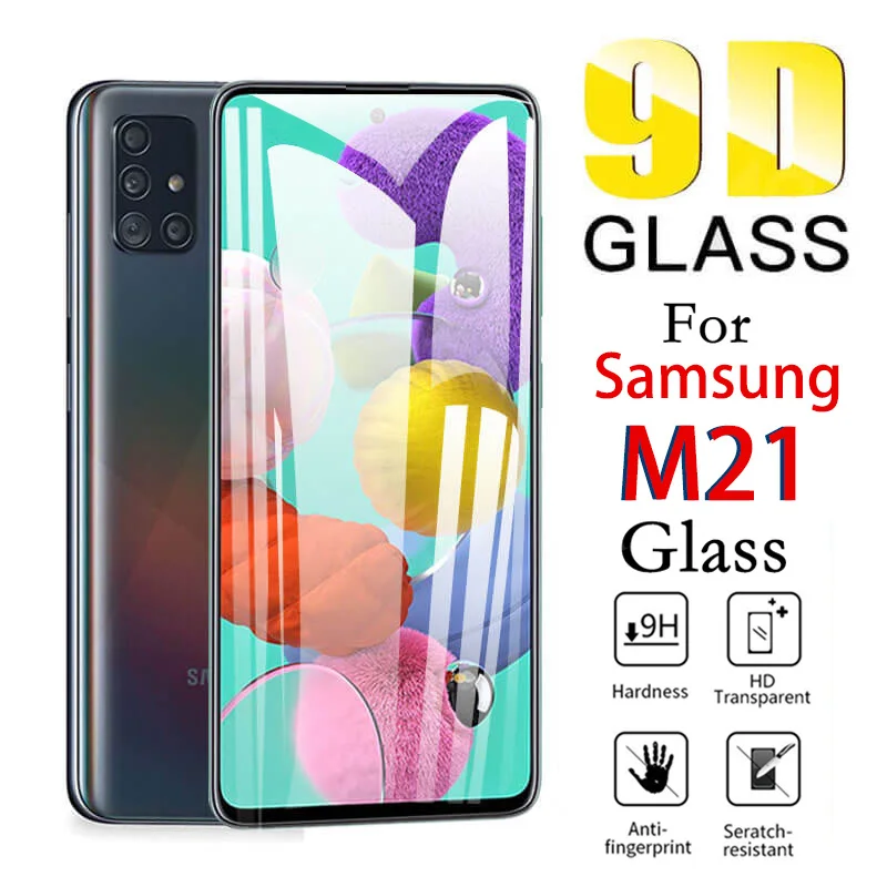 9D полное покрытие закаленное стекло для Samsung M21 M31 M30S A50 A30 A20 защита экрана Galaxy a51 a71