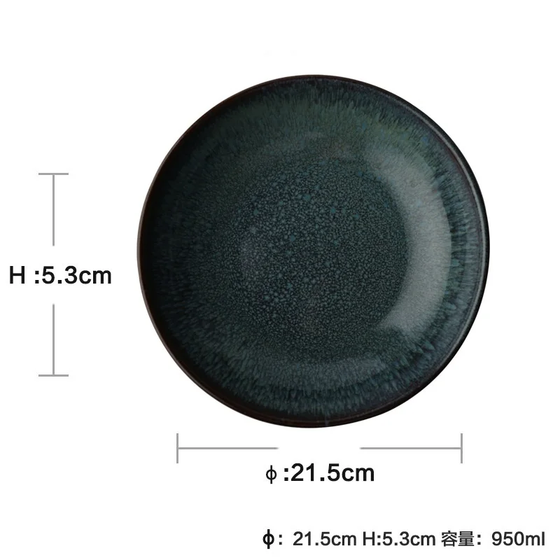 Европейская керамическая миска с рисунком павлина большая суповая для лапши