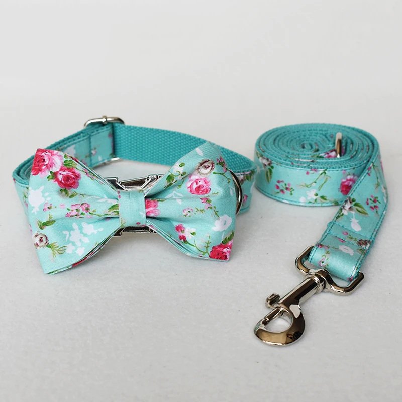 

Pet Leashes and Collars Custom Engraving Name&Phone Number Dog Collar and Leash Set for Large Dogs Heavy Duty Turquoise Bulldogs