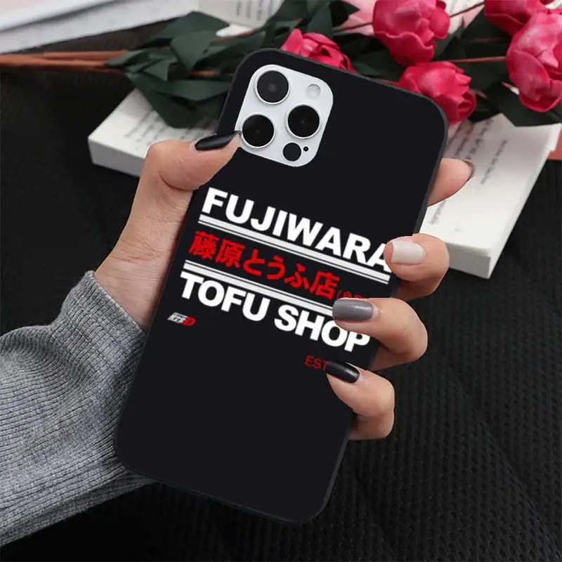 

Hot Japan Initial D anime Phone Case for iPhone 7 8 11 12 Pro X XS XR Samsung A S 10 20 30 51 Plus pro Max funda