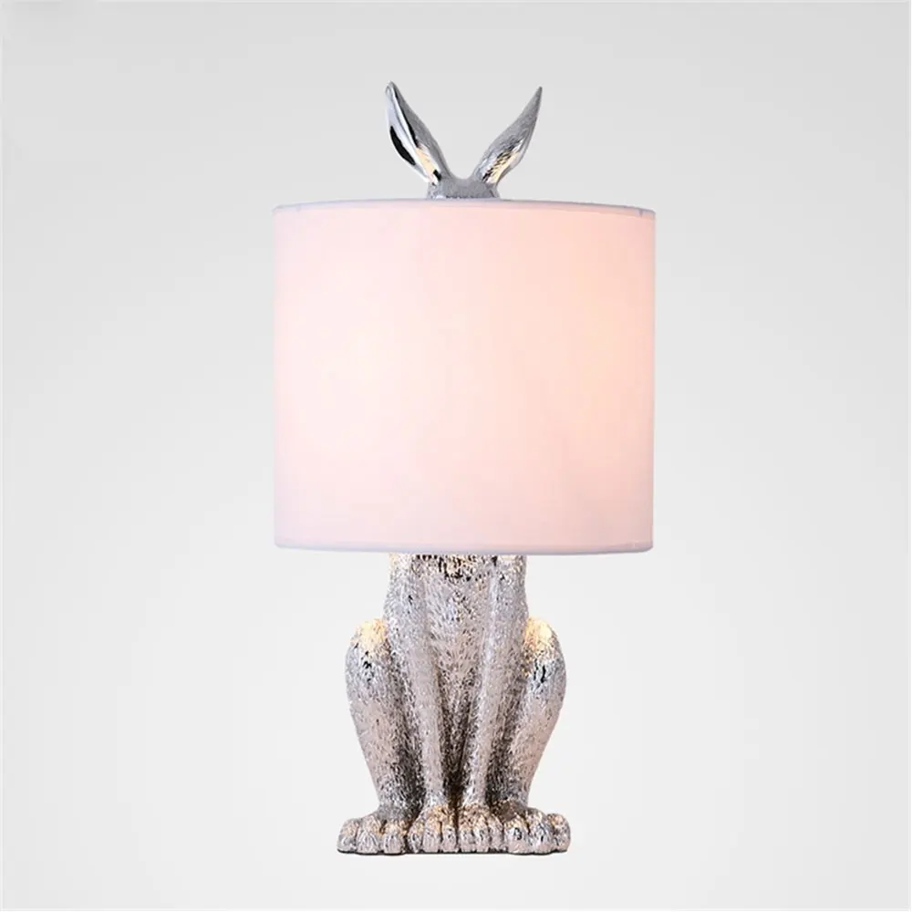 Современный Искусственный Кролик в стиле ретро настольное освещение для спальни