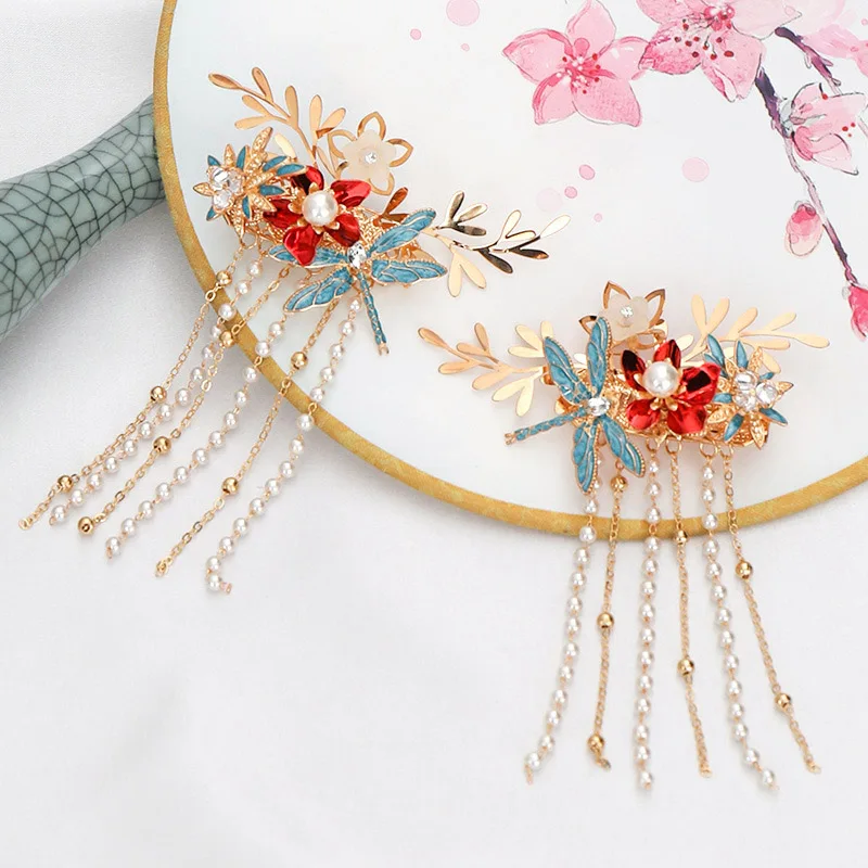 Женские заколки для волос FORSEVEN Длинные китайские с кисточками свадебные