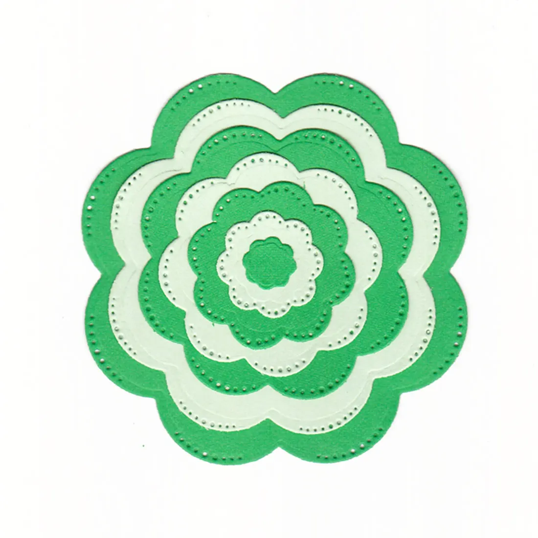 7 шт. 8 лепестков цветов вложенной формы из углеродистой стали тисненая