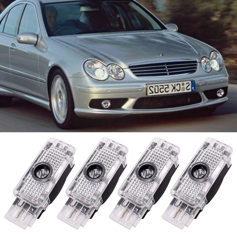 

Led Car Door Welcome Light For Mercedes Benz AMG W203 C Class SLK CLK SLR R171 W209 W240 Auto Logo Projector Laser Ghost Lamp