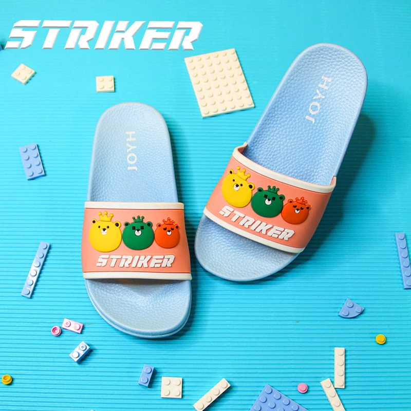 

Three Little Bears Children Slippers Open Toe Non-Slip Soft Sole Home Indoor Slippers Kids Comfort Slip-On Shoes Cartoon Shoes