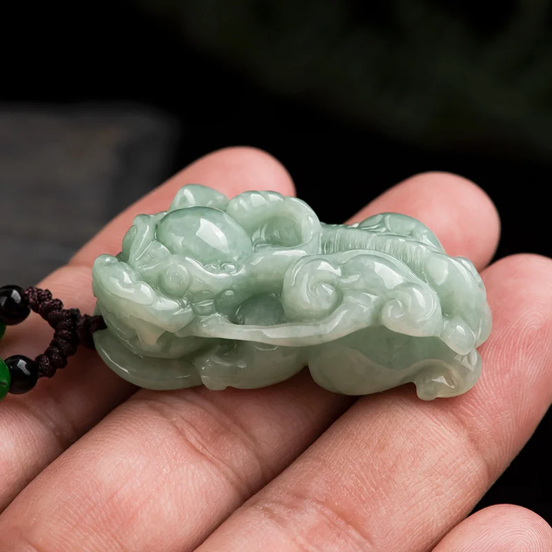 Лидер продаж подвеска ожерелье из натурального нефрита с ручной резьбой модные