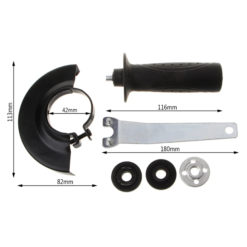 

Safety Shield Handle Wrench Flange Nuts Angle Grinder Power Tool Replacement Set