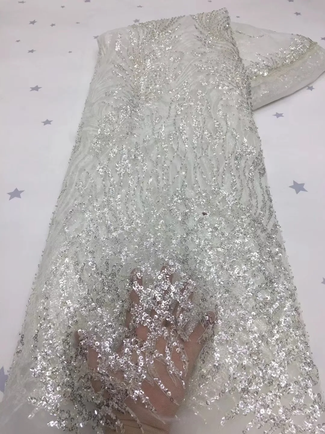 

Африканская кружевная ткань Лидер продаж высокое качество нигерийские кружева с блестками французское Тюлевое кружево ткань последние се...