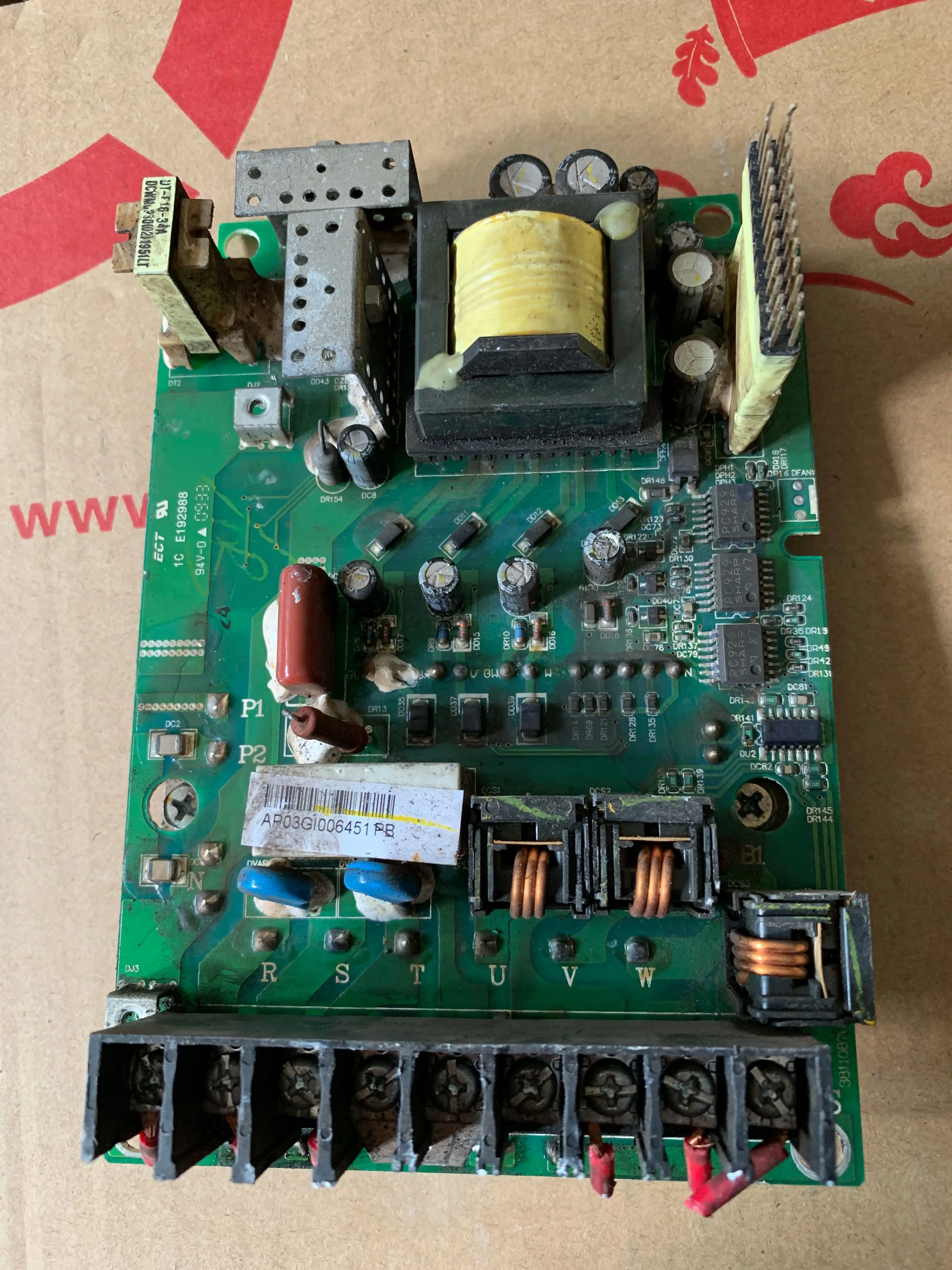 Плата драйвера питания Delta VFD-B 0 75 кВт с модулем