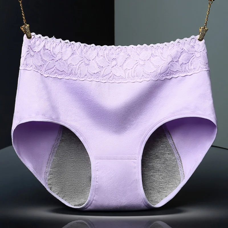 Female Physiological Pants Cotton Health Seamless Briefs Waist Warm Leak Proof Menstrual Women Underwear Period Panties 2019 | Женская
