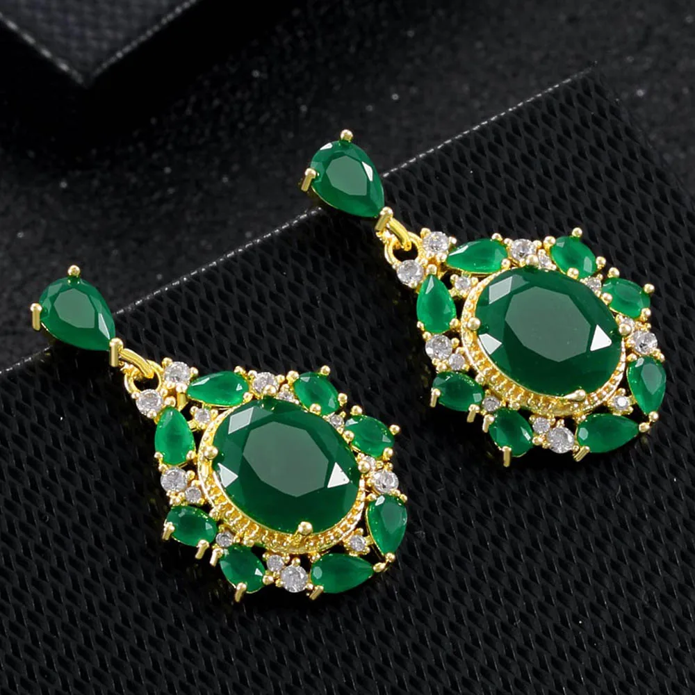 

Винтажные геометрические Висячие серьги Стразы, серьги-подвески с кристаллами для женщин и девушек, ювелирные изделия с кубическим циркони...