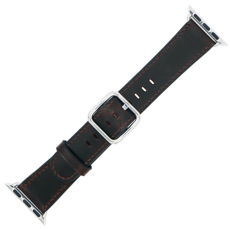 Ремешок из натуральной кожи для Apple watch band 4 5 44/40 мм спортивный браслет iWatch Series 3 2 1