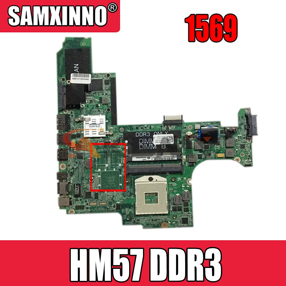 Akemy CN 0YP668 YP668 материнская плата для ноутбука dell Studio 1569 FM448 hm57 DDR3 основная полностью