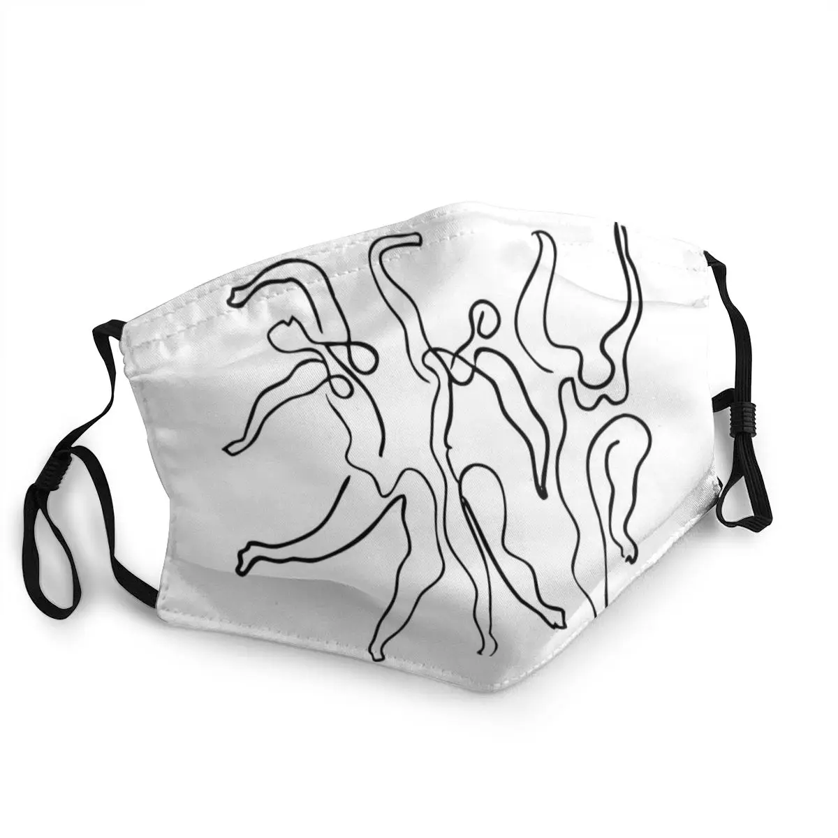 

Пикассо линия многоразовый уход за кожей лица маска арт кубизм испанский против дымки Пылезащитная крышка респиратор рот муфельная печь