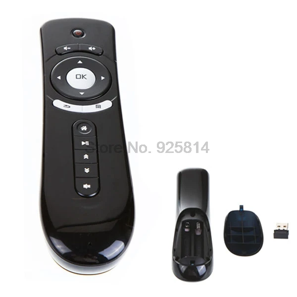 Dhl ИЛИ ems 20 шт. 2 4 ГГц мини беспроводной гироскоп Fly Air Mouse T2 Android пульт