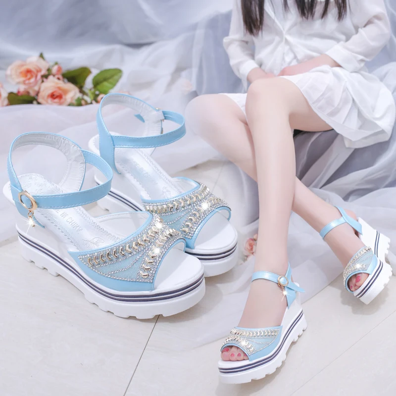 

Beige Heeled Sandals Clear Shoes Clogs Wedge Muffins shoe Buckle Strap 2021 Women's Open Toe Espadrilles Platform Black Comfort