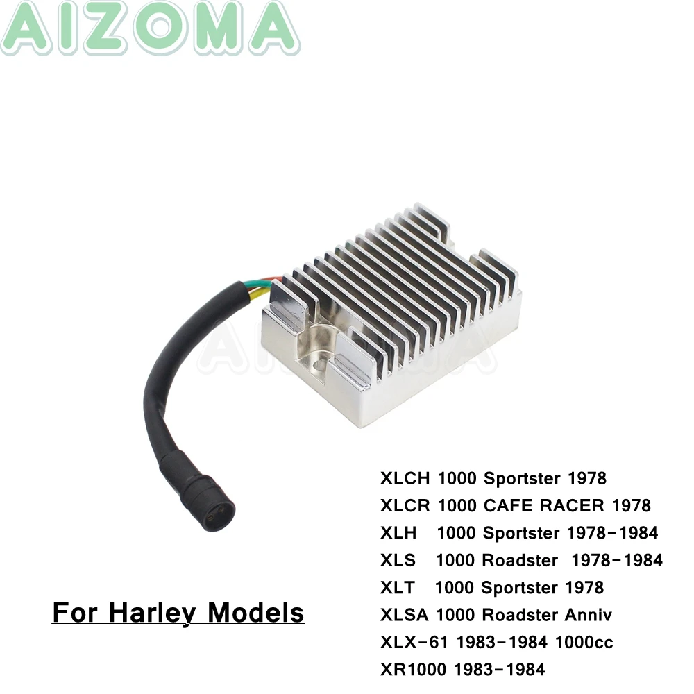 

High Efficiency Regulator Rectifier Assembly For Harley XLCH1000 Sportster XLT1000 XLH1000 XLS1000 1978-1984 XLX-61 XR1000 83-84