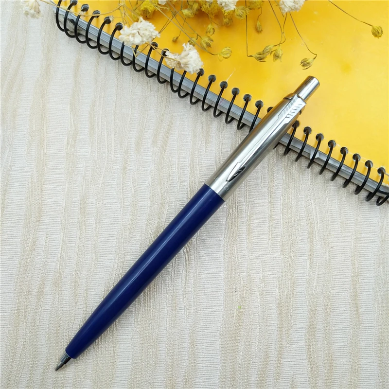 

Spot hot-selling metal press steel rod ballpoint pen semi-metal T wave advertising pen promotional advertising press beating pen