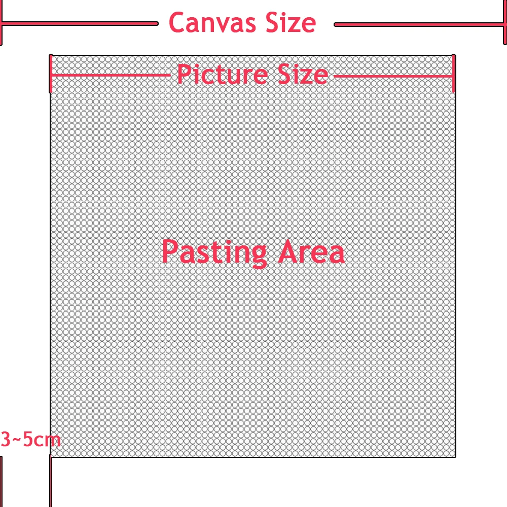 Пустой холст алмазная живопись вышивка крестиком 5D полный рукоделие круглые