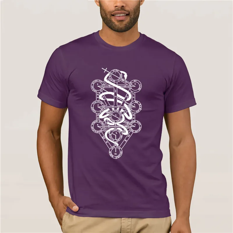 

Hot men's fun casual print T-shirt Occult Series Tree of Life Premium Novelty Tee Free Shipping Mens Short sleeve T Shirt