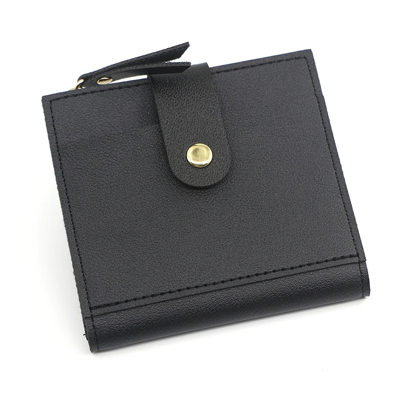 Милые кошельки кожаные женские модный короткий кошелек студенческий Кошелек для