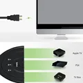 Портативный коммутатор с 3 портами HDMI в 1, HDMI-совместимый выход HD 1080P, мультимедийный коммутационный дисплей с 3 портами HDMI