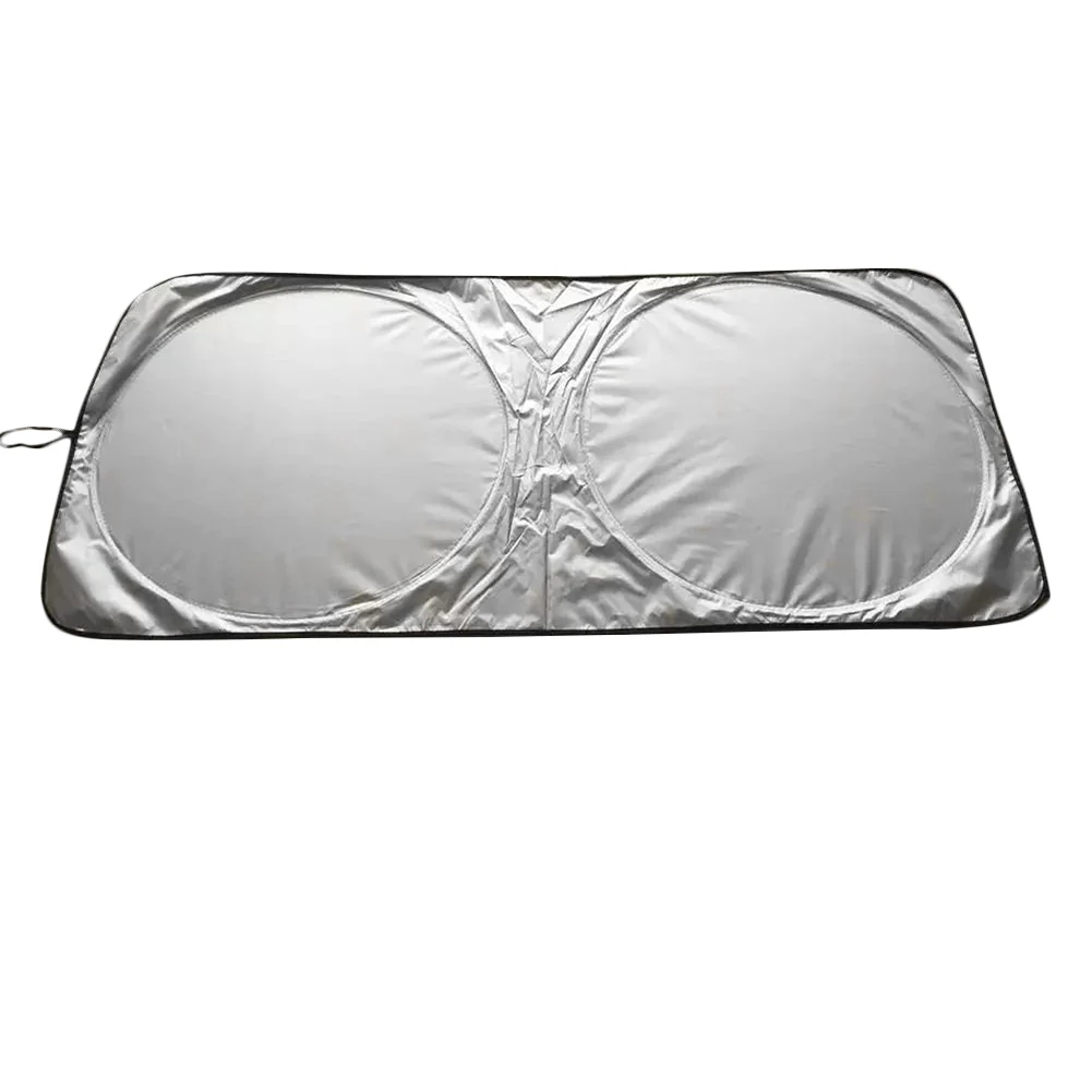 

Dust Protection Windshield Waterproof Double Circle Car Front With Cover Sun Shade UV Protection Folding Sun Visor