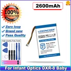 Аккумулятор LOSONCOER DXR8RLB, 2600 мАч для детской оптики, детские мониторы, SP803048