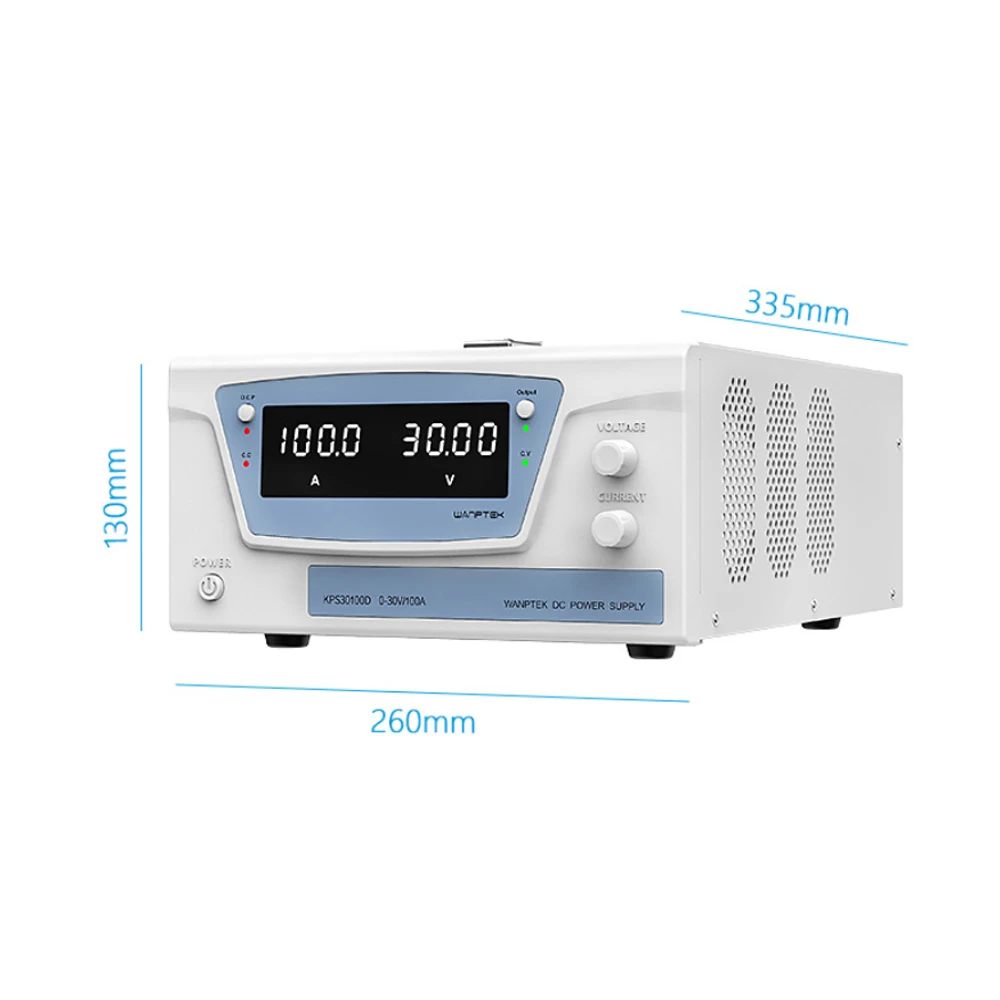 

Four-digit Current Test Digital Tube 100V 30A 3000W DC Power Supply Stabilizer Laboratory Test Power Supply High Power KPS10030D