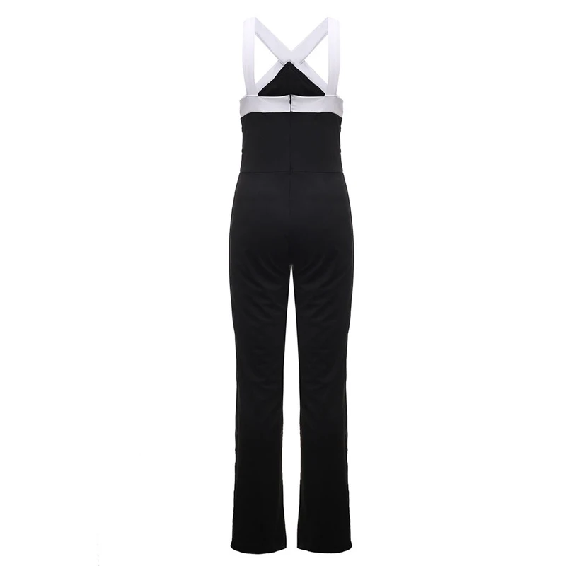 

2021 Summer Long Jumpsuits Women Elegant Rompers Plus Size Overalls Sexy Halter Off Shoulder Sleeveless Casual Lady Playsuits