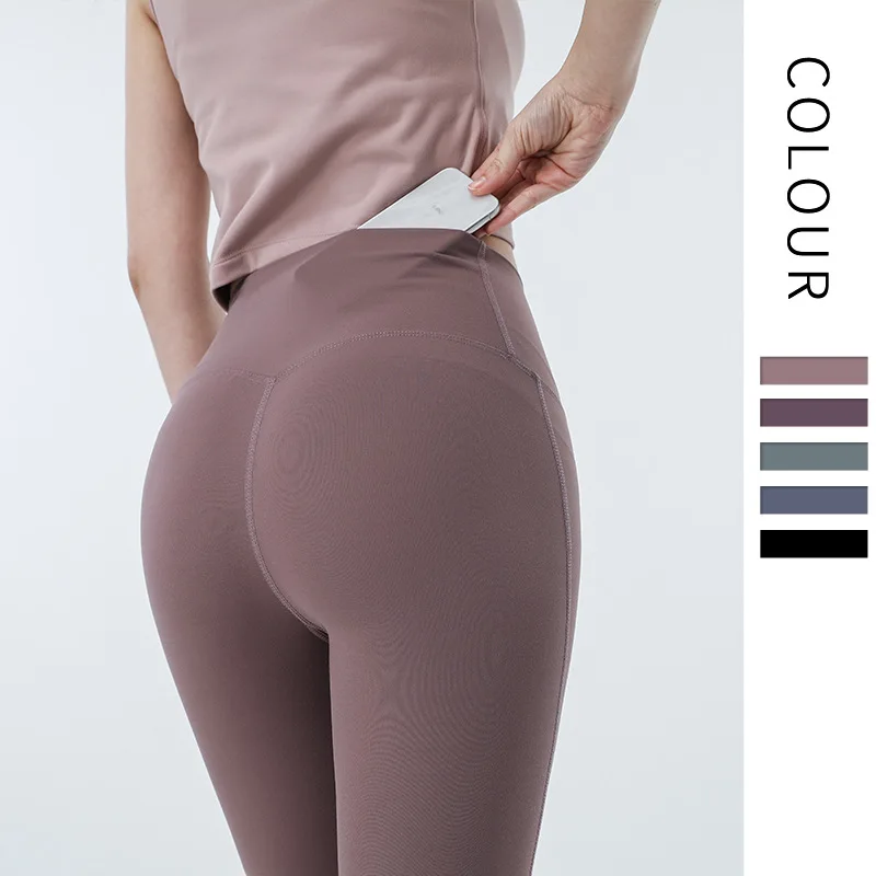 Модные женские штаны для йоги длиной до икры бесшовные леггинсы спортивные