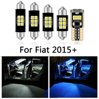 6 pcs no error car white interior led light bulbs package for fiat tipo 356 357 2015 map dome license lamp light accessories