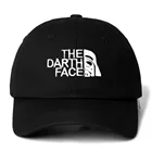 Бейсболка с надписью The Darth Face для мужчин и женщин, хлопковая Кепка с вышивкой, регулируемая, в стиле хип-хоп, Ранняя, дропшиппинг