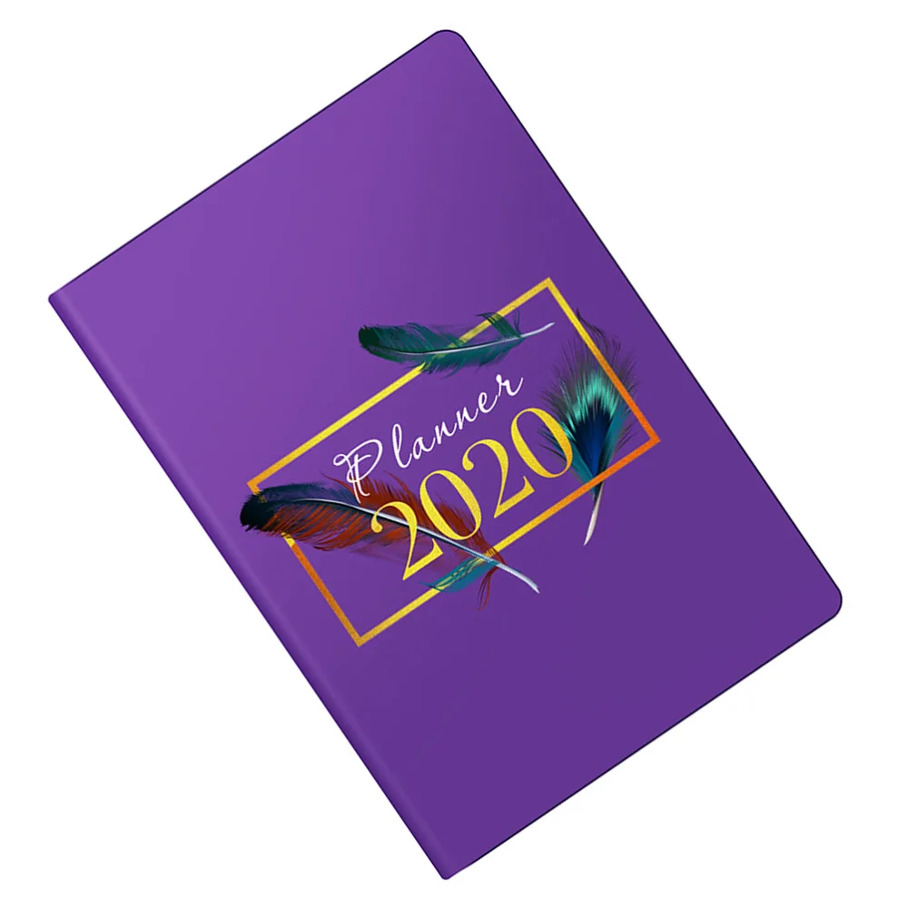 

1Pcs A5 2020 Planner Efficiency Agenda Schedule Notebooks Diary Stationery for School Office(Red)
