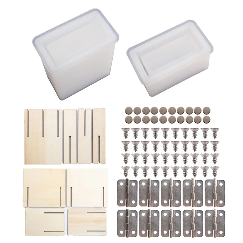 

DIY Cigarette Box Epoxy Resin Mold Cigaret Storage Case Casting Silicone Mold